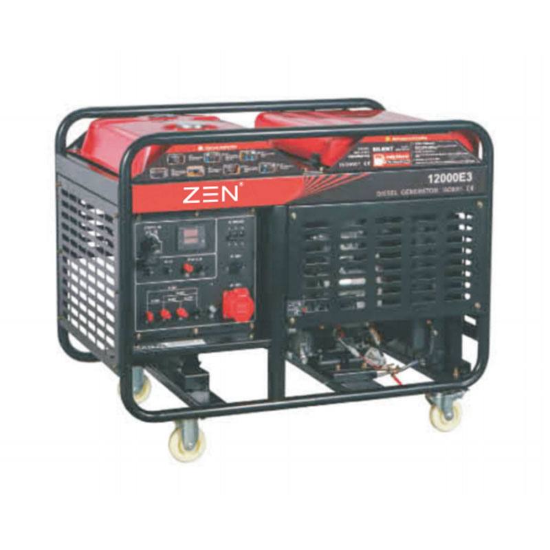 Open type two cylinder diesel generator